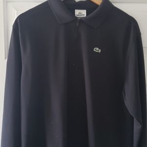 Men's long sleeve Lacoste 1/4 zip polo